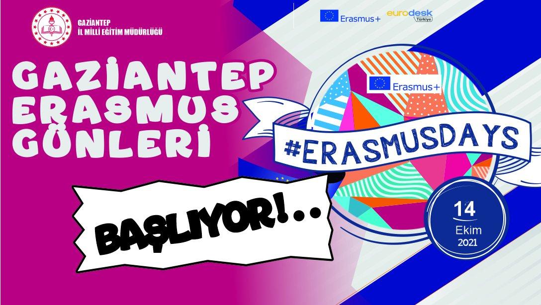 GAZİANTEP ERASMUS GÜNLERİ 2021 (#ErasmusDays) YAKLAŞIYOR: SİZ DE YERİNİZİ ALIN!