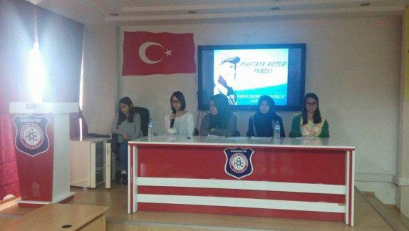 İl Milli Eğitim Müdürlüğümüz bünyesinde yürütülen Anadolu Mektebi Yazar Okumaları Projesi "Mustafa Kutlu" okumalari ile devam ediyor.